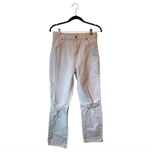 Rolla's Women's Original Straight Jeans In Layla White Size US 28